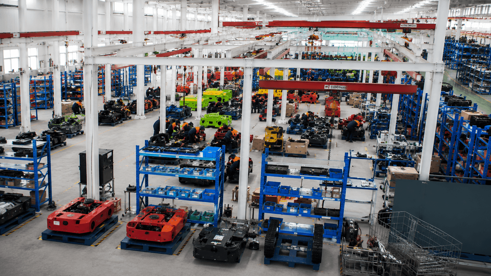 Sanlin chassis fabrication on the production floor